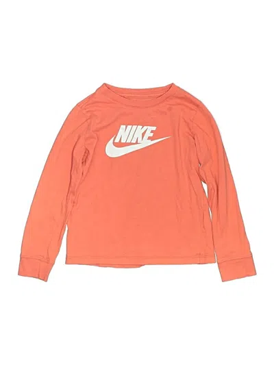 Pre-owned Nike Kids' Long Sleeve T-shirt In Orange