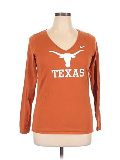 Pre-owned Nike Long Sleeve T-shirt In Orange