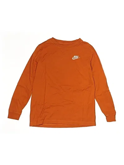 Pre-owned Nike Kids' Long Sleeve T-shirt In Orange