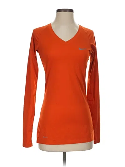 Pre-owned Nike Long Sleeve T-shirt In Orange