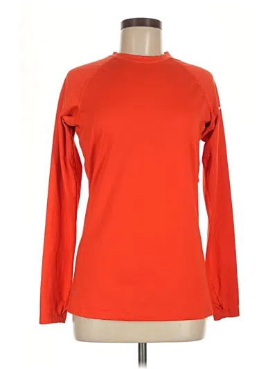 Pre-owned Nike Long Sleeve T-shirt In Orange