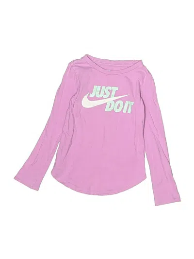 Pre-owned Nike Kids' Long Sleeve T-shirt In Pink