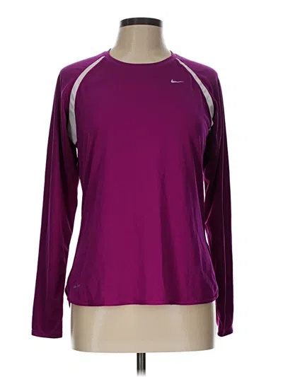 Pre-owned Nike Long Sleeve T-shirt In Purple