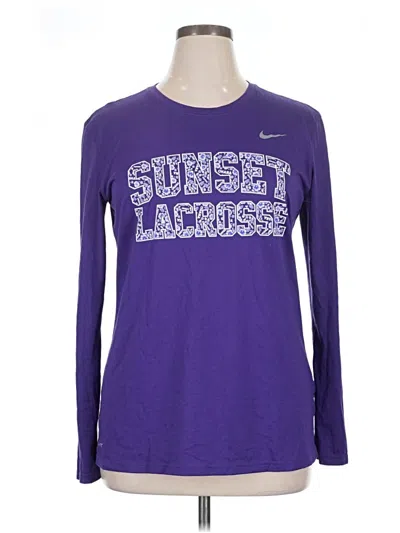 Pre-owned Nike Long Sleeve T-shirt In Purple