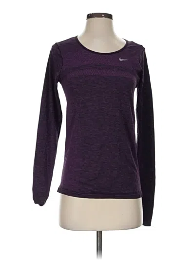 Pre-owned Nike Long Sleeve T-shirt In Purple