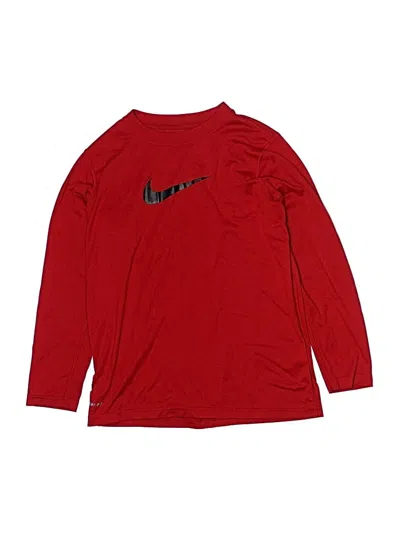 Pre-owned Nike Kids' Long Sleeve T-shirt In Red