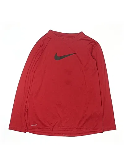 Pre-owned Nike Kids' Long Sleeve T-shirt In Red