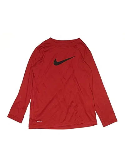 Pre-owned Nike Kids' Long Sleeve T-shirt In Red