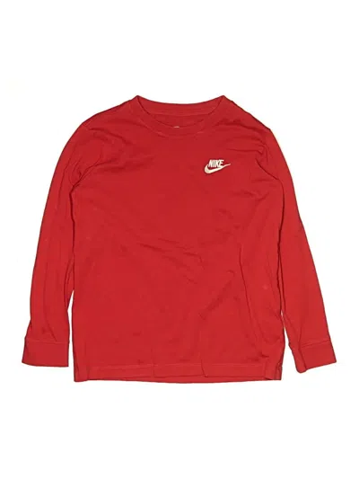 Pre-owned Nike Kids' Long Sleeve T-shirt In Red