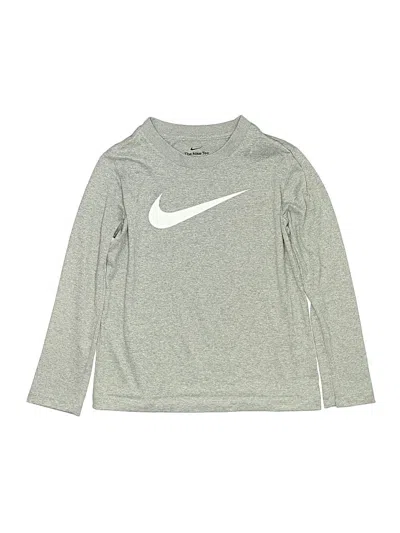 Pre-owned Nike Kids' Long Sleeve T-shirt In Silver