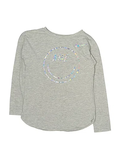 Pre-owned Nike Kids' Long Sleeve T-shirt In Silver