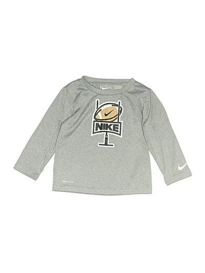 Pre-owned Nike Kids' Long Sleeve T-shirt In Silver