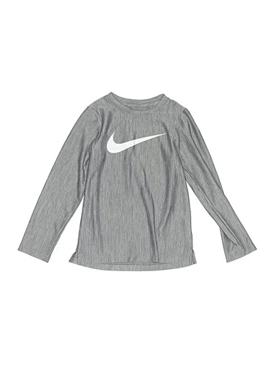 Pre-owned Nike Kids' Long Sleeve T-shirt In Silver
