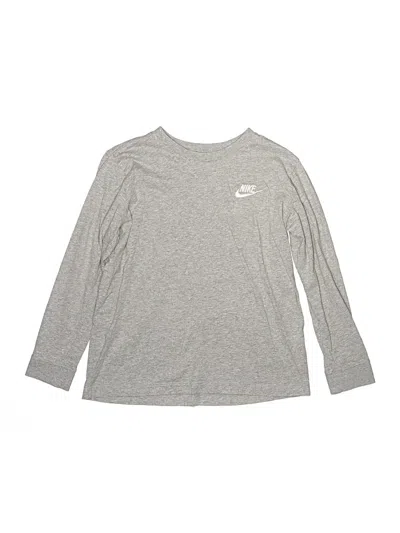 Pre-owned Nike Kids' Long Sleeve T-shirt In Silver