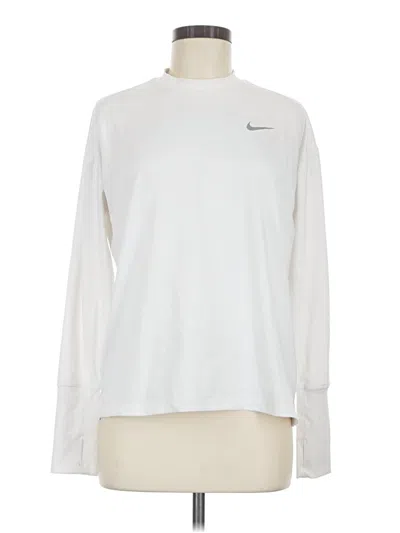 Pre-owned Nike Long Sleeve T-shirt In Silver