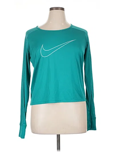 Pre-owned Nike Long Sleeve T-shirt In Teal