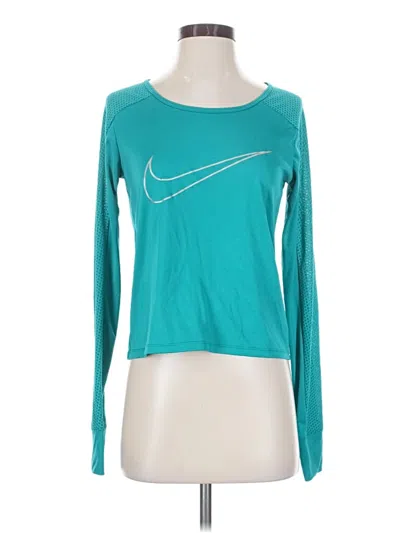 Pre-owned Nike Long Sleeve T-shirt In Teal