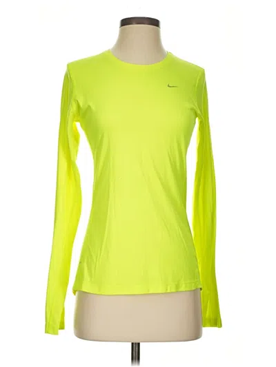 Pre-owned Nike Long Sleeve T-shirt In Yellow