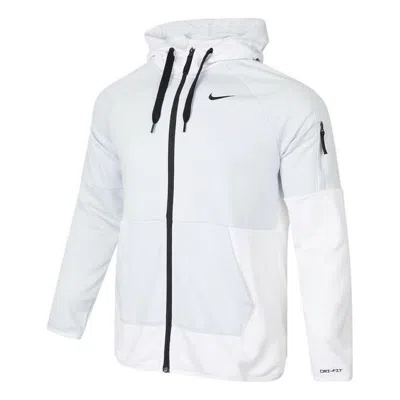 Nike Long Sleeves Hooded Zipped Jacket 'white'