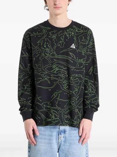 Nike Long-sleeve T-shirt In Black