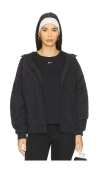 Nike Loose Essential Woven Uv Hooded Jacket In Black