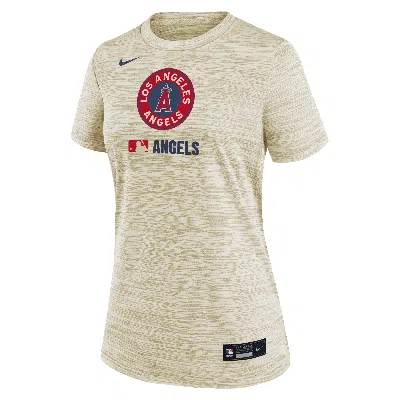 Nike Los Angeles Angels Authentic Collection City Connect Velocity  Women's Dri-fit Mlb T-shirt In Brown
