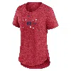 Nike Los Angeles Angels Knockout Team Stack  Women's Mlb T-shirt In Red