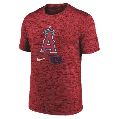 Nike Los Angeles Angels Large Logo Velocity  Men's Mlb T-shirt In Red