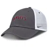 Nike Los Angeles Angels Wordmark Club  Men's Mlb Trucker Adjustable Hat In Grey