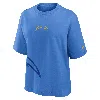 Nike Los Angeles Chargers Boxy  Women's Nfl T-shirt In Blue
