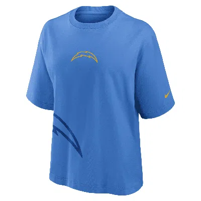 Nike Los Angeles Chargers Boxy  Women's Nfl T-shirt In Blue