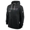 Nike Los Angeles Chargers Crucial Catch Sideline  Men's Dri-fit Nfl Pullover Hoodie In Black