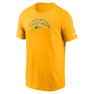 Nike Los Angeles Chargers Faded Essential  Men's Nfl T-shirt In Yellow