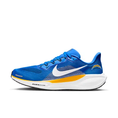 Nike Los Angeles Chargers Pegasus 41  Men's Nfl Road Running Shoes In Blue