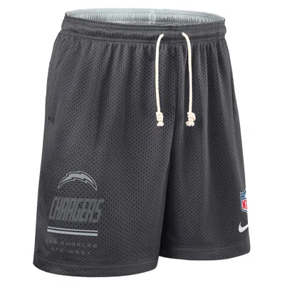 Nike Los Angeles Chargers Sideline Reversible  Men's Dri-fit Nfl Shorts In Gray