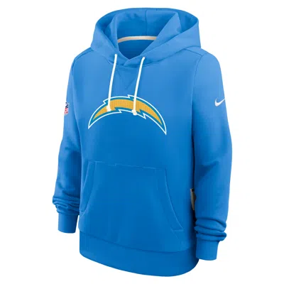 Nike Los Angeles Chargers Sideline  Women's Dri-fit Nfl Pullover Hoodie In Blue