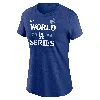 Nike Los Angeles Dodgers 2024 World Series Authentic Collection  Women's Mlb T-shirt In Blue