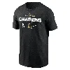 Nike Los Angeles Dodgers 2024 World Series Champions Trophy  Men's Mlb T-shirt In Black