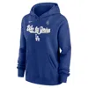 Nike Los Angeles Dodgers 2025 World Series Participant Authentic Collection  Women's Mlb Pullover Hoodie In Blue