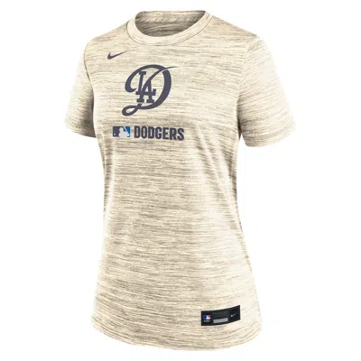 NIKE LOS ANGELES DODGERS AUTHENTIC COLLECTION CITY CONNECT VELOCITY  WOMEN'S DRI-FIT MLB T-SHIRT,1015813322