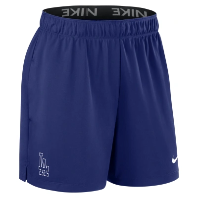 Nike Los Angeles Dodgers Authentic Collection Practice  Women's Dri-fit Mlb Shorts In Blue