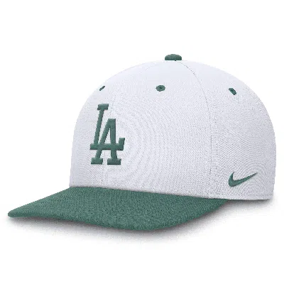Nike Los Angeles Dodgers Bicoastal 2-tone Pro  Unisex Dri-fit Mlb Adjustable Hat In White