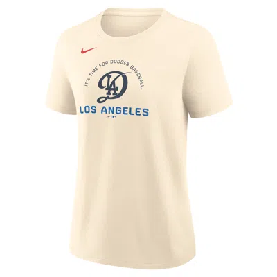 Nike Los Angeles Dodgers City Connect  Women's Mlb T-shirt In Neutral