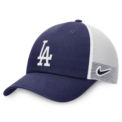 Nike Los Angeles Dodgers Evergreen Club  Men's Mlb Trucker Adjustable Hat In Blue