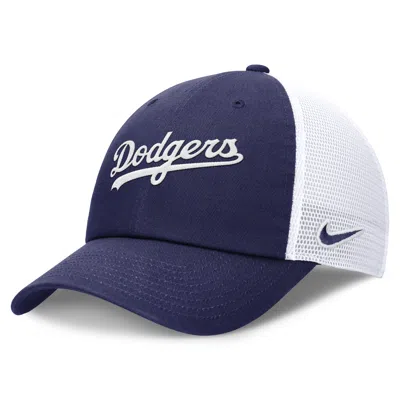 Nike Los Angeles Dodgers Evergreen Wordmark Club  Men's Mlb Adjustable Hat In Blue