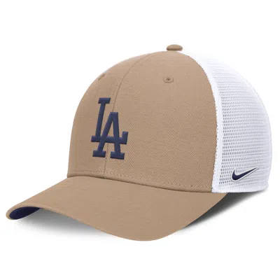 Nike Los Angeles Dodgers Hemp Rise  Men's Mlb Trucker Adjustable Hat In Brown