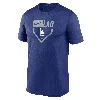 Nike Royal Los Angeles Dodgers Home Plate Icon Legend Performance T-shirt In Blue