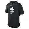 Nike Black Los Angeles Dodgers Tri-blend Hoodie T-shirt