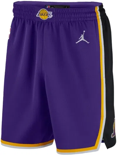 Nike Los Angeles Lakers 2020 Statement Edition Swingman Shorts In Purple