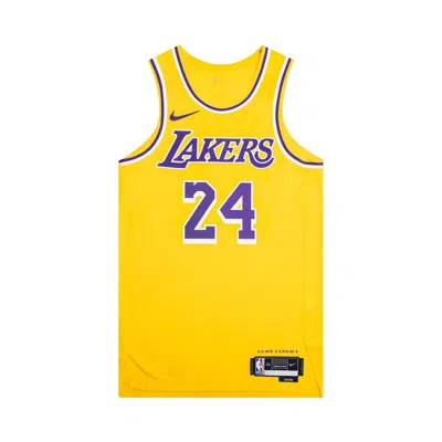 Pre-owned Nike Los Angeles Lakers 2022/23 Kobe Bryant Icon Edition Dri-fit Adv Authentic Jersey 'gold' | Yello In Yellow